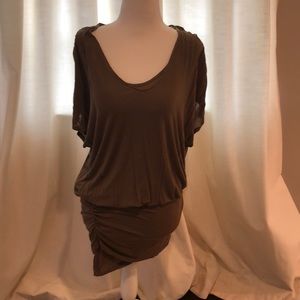 Alice+Olivia brown knit dress